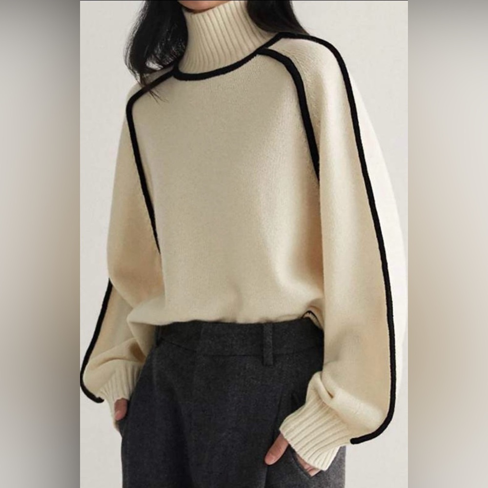 Turtleneck Long Sleeve Sweater - Picture 2 of 7
